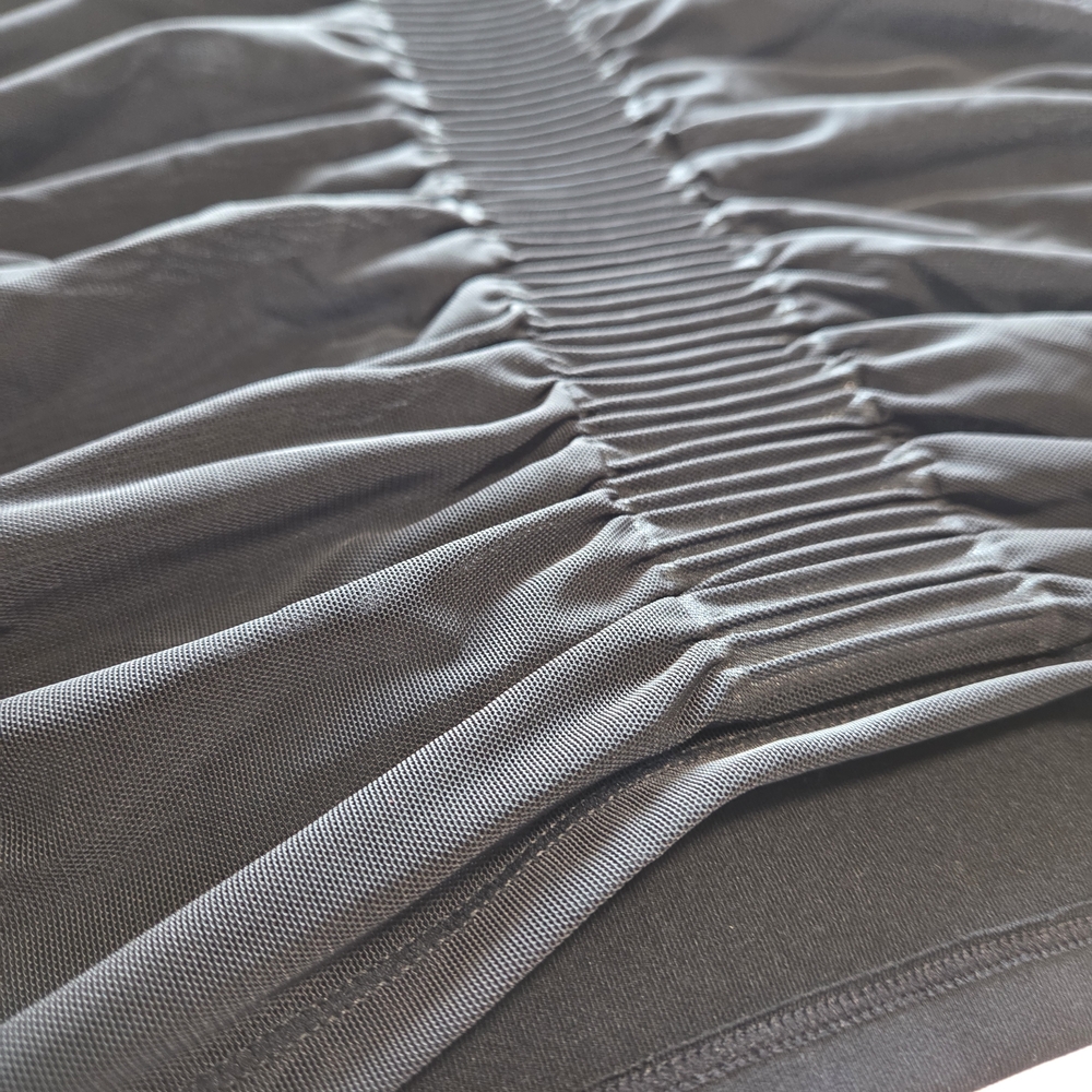 Athleta Black Mesh Rouched Back Tank - Picture 12 of 12